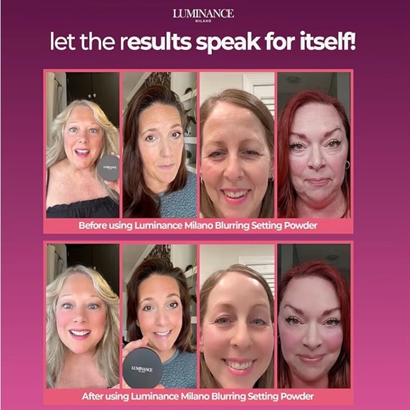 Two boxes-Blurring Setting Powder By Luminance Milano NEW Two boxes! - Picture 3 of 6